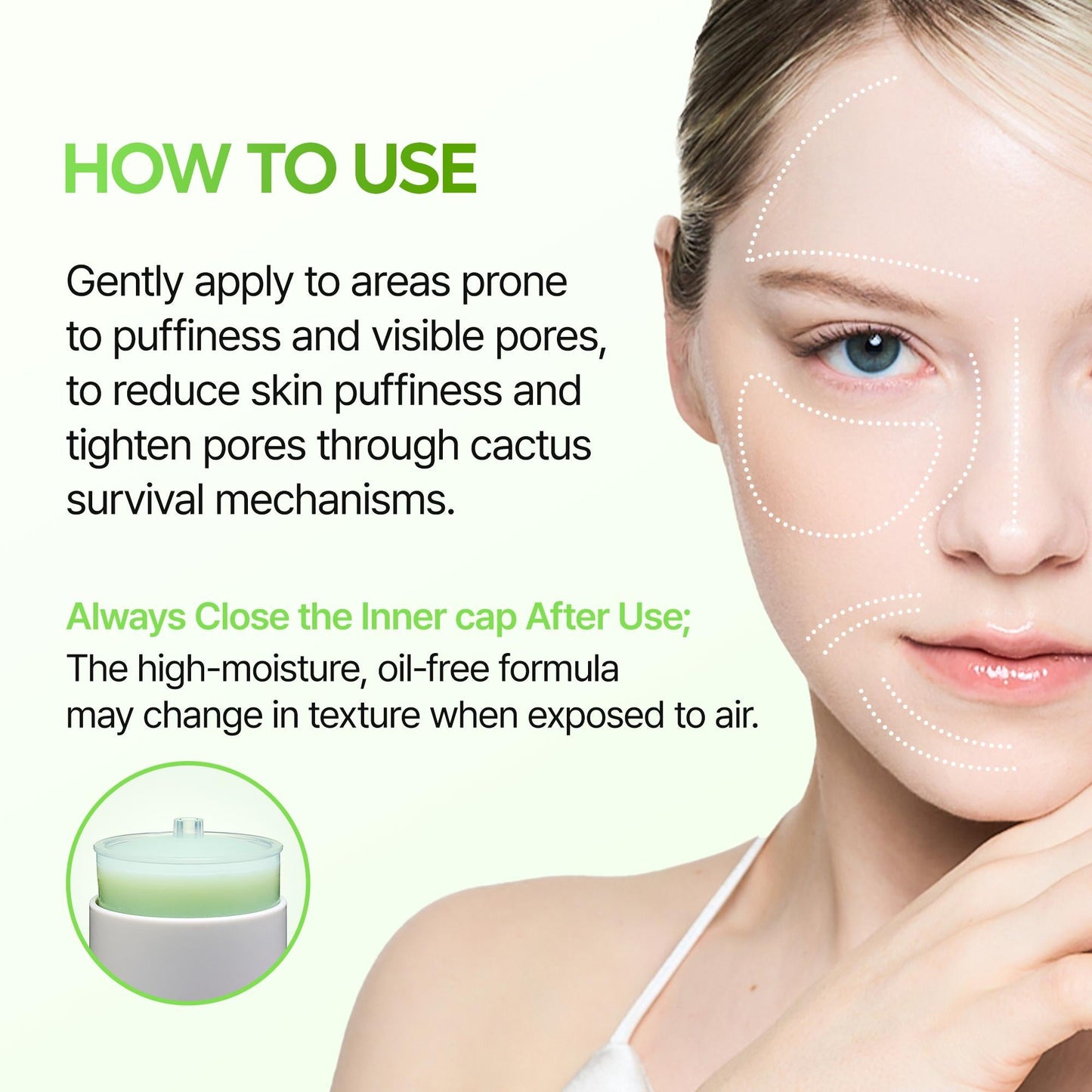 🌵CACTOX PORE RELIEF MULTI BALM with Cactus Cooling Reduce Puffiness & Pore Tightening for Visible Pore Care Skin Repair