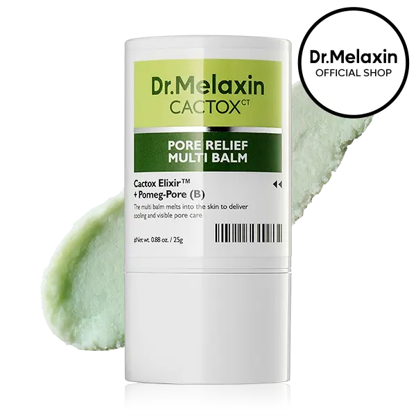 🌵CACTOX PORE RELIEF MULTI BALM with Cactus Cooling Reduce Puffiness & Pore Tightening for Visible Pore Care Skin Repair