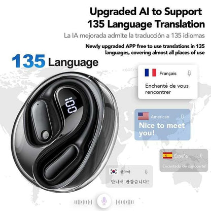🔥Hot Sale 60% OFF🔥Translation Earbuds, Supports Real-Time Translation in 134 Languages With APP, Bluetooth 6.0 Earphones